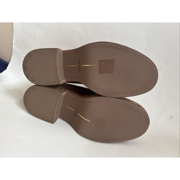 NWOB Dolce Vita Womens Yanni Chestnut Suede Platform Penny Loafer Size 6 - Picture 7 of 8